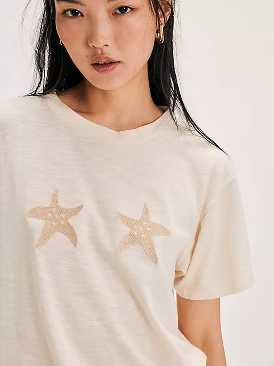 Free People Tops - NWT Free People x Banner Day Starfish Tee SMALL